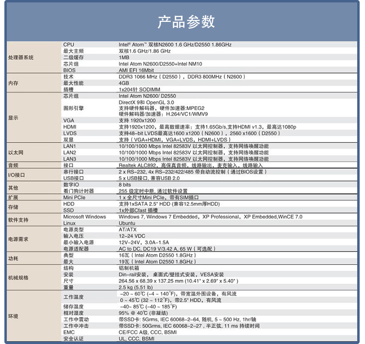 研華無風(fēng)扇嵌入式工控機(jī)ARK-2120F
