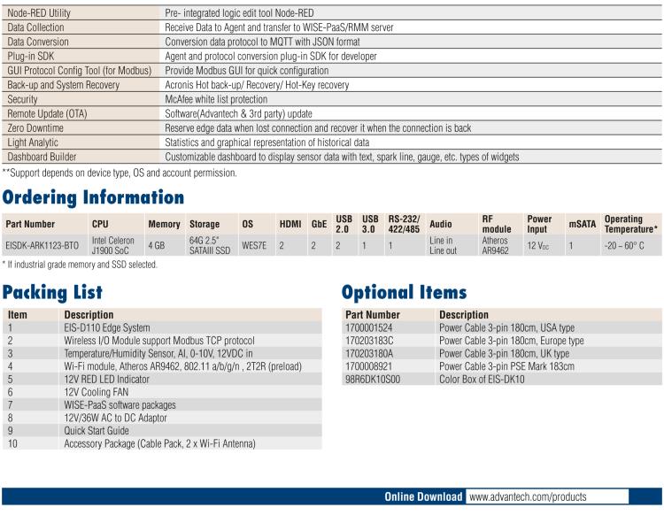 研華EIS-DK10 研華EIS-DK10，邊緣計算系統套件，包含整套物聯網設備，可快速實現 IoT 實驗環境搭建，幫助產品快速開發。