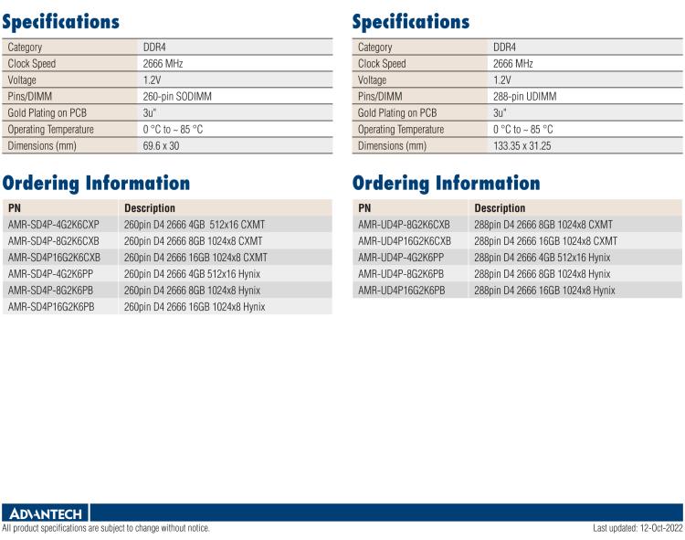 研華AMR-SD4P 此系列提供國產(chǎn)化的內(nèi)存，產(chǎn)品于中國制造，并采用中國品牌CXMT DRAM IC和Hynix IC 芯片。