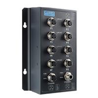 研華EKI-9508E-ML 8個(gè)百兆M12端口非網(wǎng)管EN50155交換機(jī)， 支持24/48 VDC電