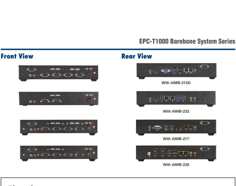 研華EPC-T1232 板載Intel? 第6代 Core? i ULT 系列處理器。無(wú)風(fēng)扇設(shè)計(jì)，1U超薄高度，支持上架。