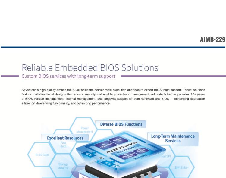 研華AIMB-229 板載AMD V2000系列8核/16線程CPU。視頻圖像處理性能強勁，接口豐富，超薄緊湊設計。