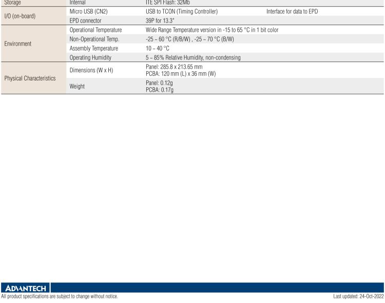 研華EPM-680 13.3"三色電子紙解決方案套件，USB接口，用于客戶自行定制產品。