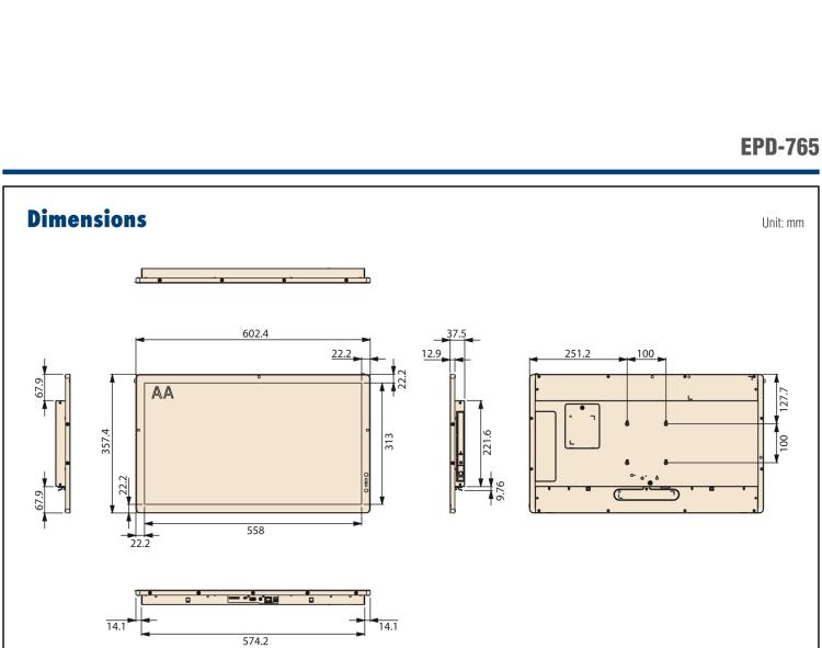 研華EPD-765 25.3 寸全彩電子紙顯示設備